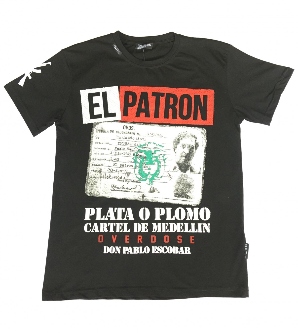 EL PATRON TSHIRT BLACK, Camisetas. Zapato colección EL PATRON TSHIRT OVDS
